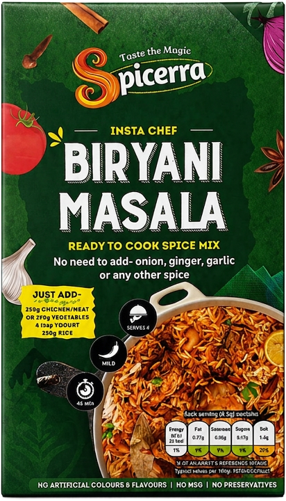 Spicerra Biryani Masala ready-to-cook Indian biryani mix