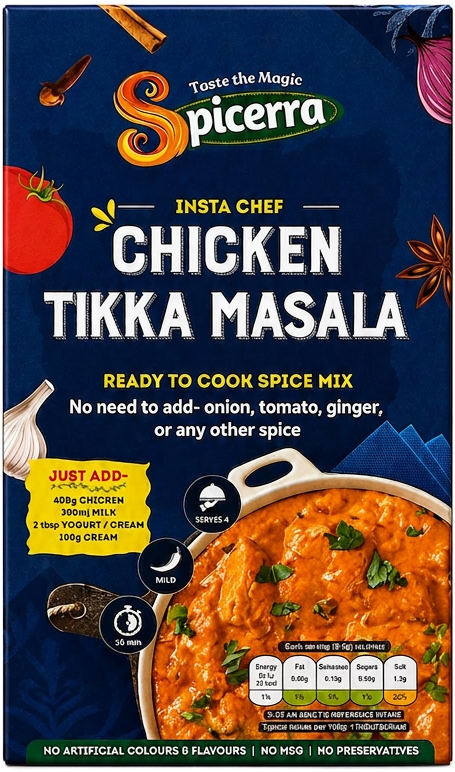 Spicerra Chicken Tikka Masala ready-to-cook Indian curry mix