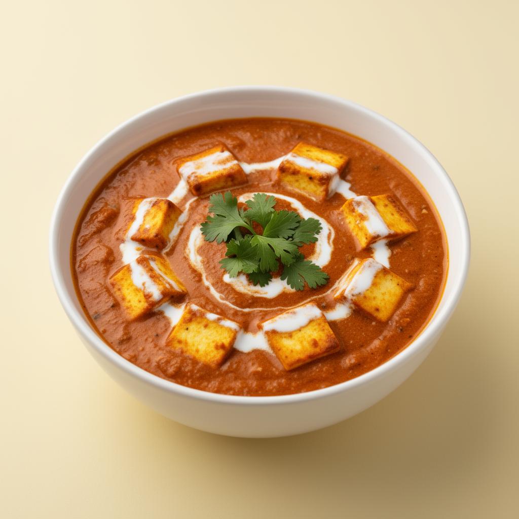 Cooked Spicerra Paneer Butter Masala in a bowl